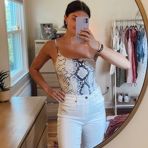 Princess Polly snake skin body suit